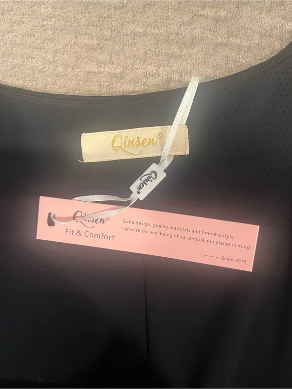 Qinsen Activewear Dress Black XL Pockets Sports Tennis Golf Casual - Image 4
