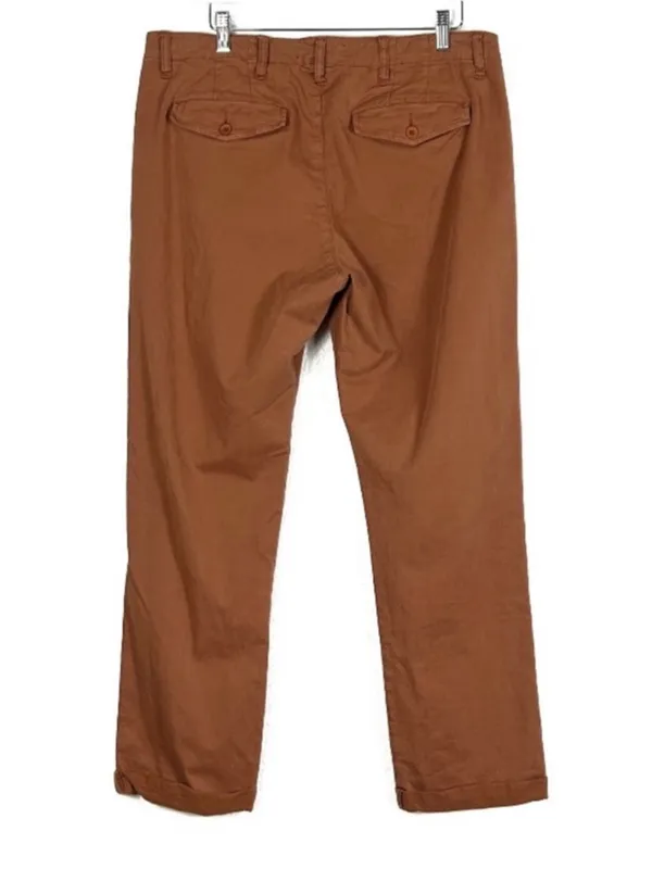 Current/Elliott The Captain Pant cuffed trouser rust brown Cappuccino size 31 - Image 4