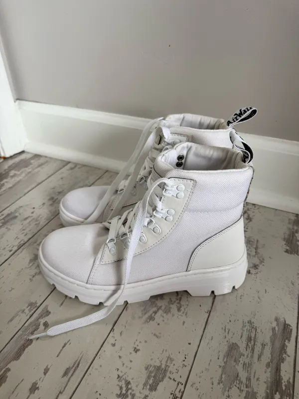 Dr. Martens White Boots - Image 4