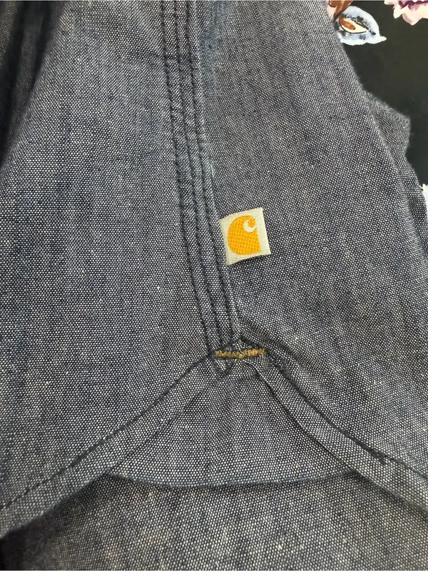 Carhartt Chambray Denim Button-Down Pullover Shirt - Image 7