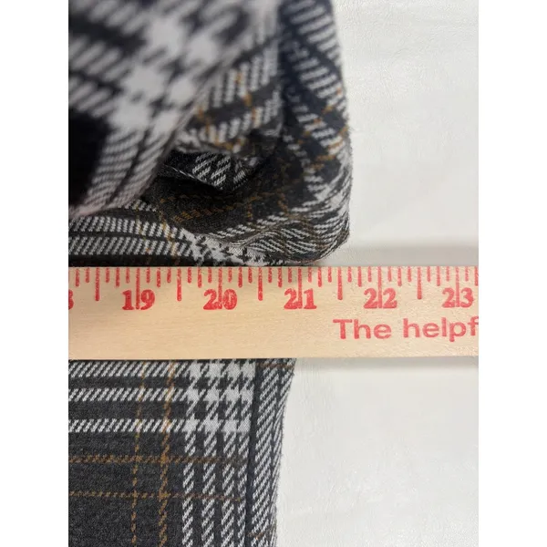 Philosophy Republic Clothing Grey Plaid Longline Blazer Coat Large Single Button - Image 4