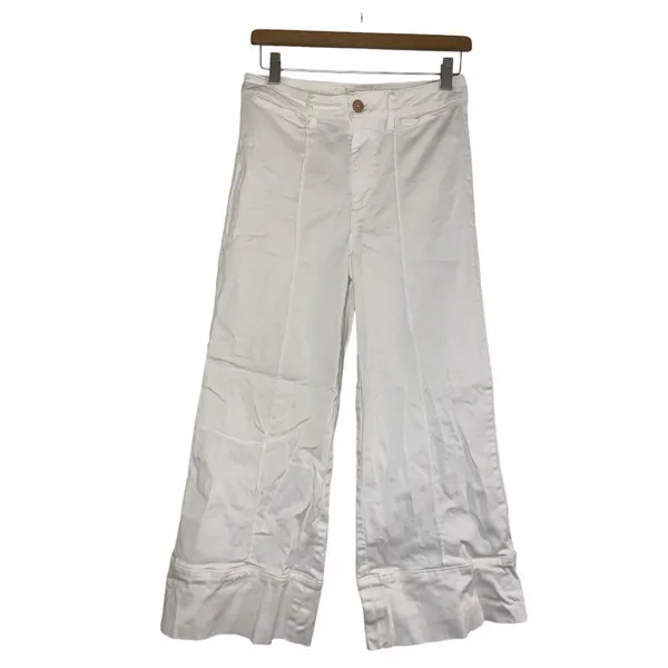 ✨Anthropologie Chino Pintucked Chino White Sz 2 Pants✨ - Image 6