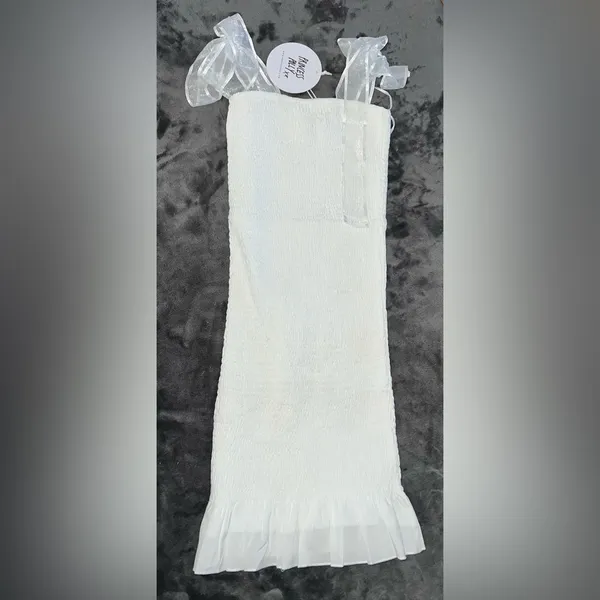 Princess Polly Lerea Mini Dress in White Size 0 New with tag - Image 3