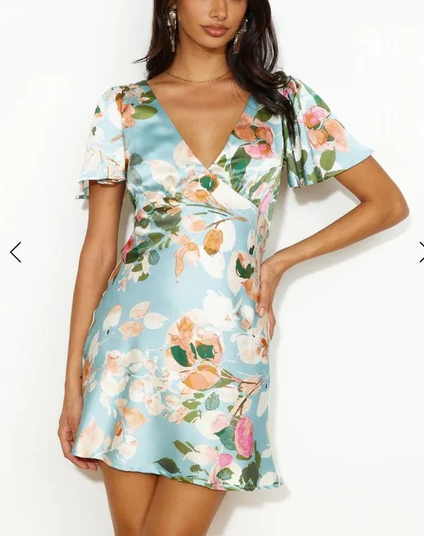 Hello Molly Daylight Party Mini Dress Blue Size Small/4 - Image 4