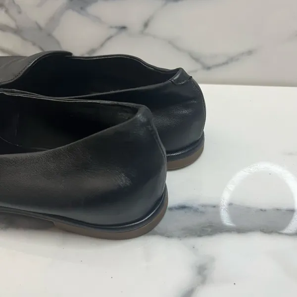 Aerosoles Classic Black Leather Square Toe Comfort Neo Loafers Sz 8 Minimalist - Image 4