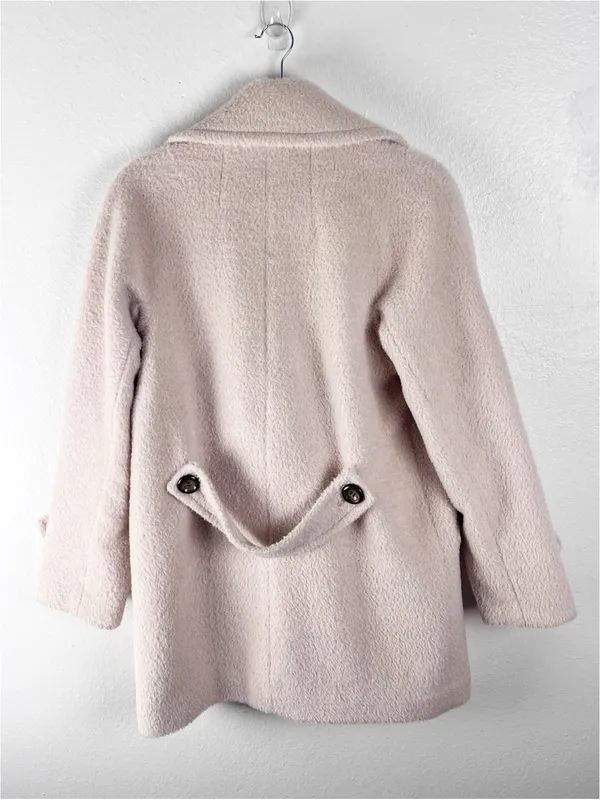 TRINA TURK Alpaca Wool Blend Double Breasted Pockets Lined Coat Size 4 - Image 2