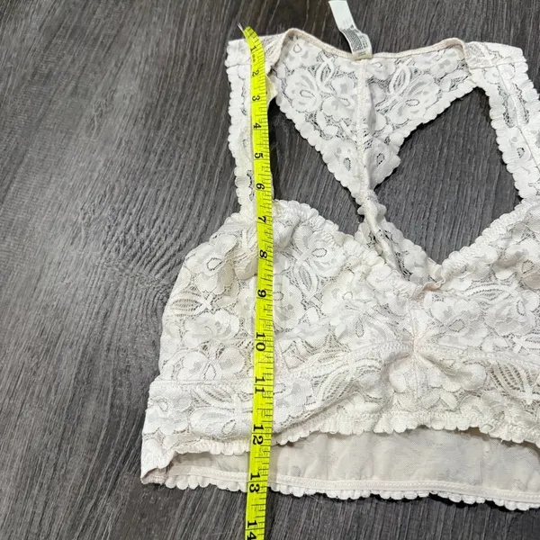 Free People Light Pink Galloon Lace Racerback Bralette - Image 9