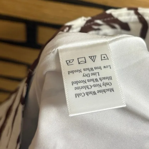 Coldwater Creek Brown And White Skirt‎ Size Medium Petite - Image 8