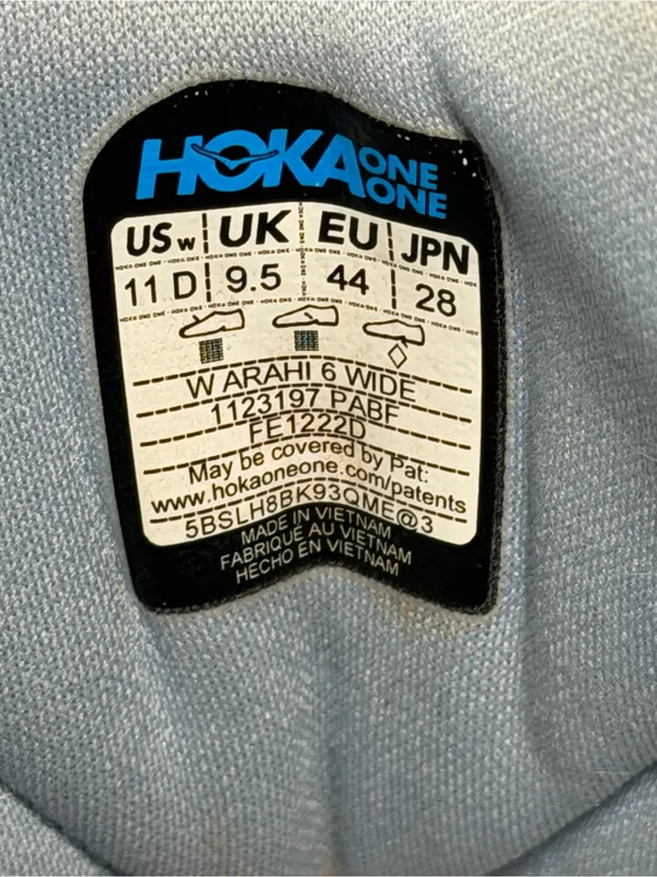 Hoka One One Arahi 6 Women's Wide Running Shoes Plein Air/Blue Fog Size 11D - Image 4