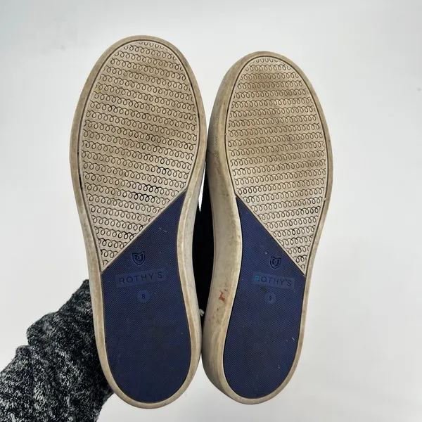 Rothy's Original Slip On Sneaker Casual Flats Shoes Womens US 8 black comfort - Image 7