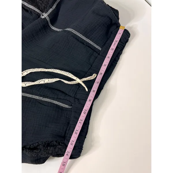 POL Black Lace Mixed Media Utility 2 Piece Matching Set Jacket Pants Small - Image 12
