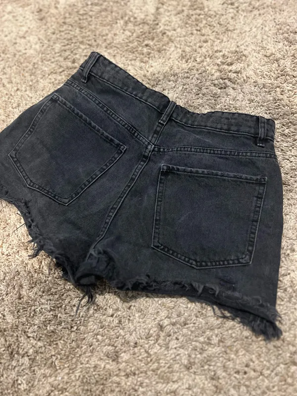 Zara black denim Shorts - Image 6