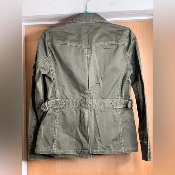 J Crew Army Green Utility Jacket Gorpcore Hiking Outdoor - 100% Cotton. Size: S - Image 2
