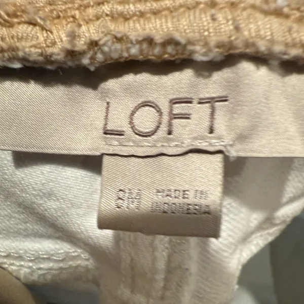 Loft Maternity White stretch‎ denim Size 8 - Image 6