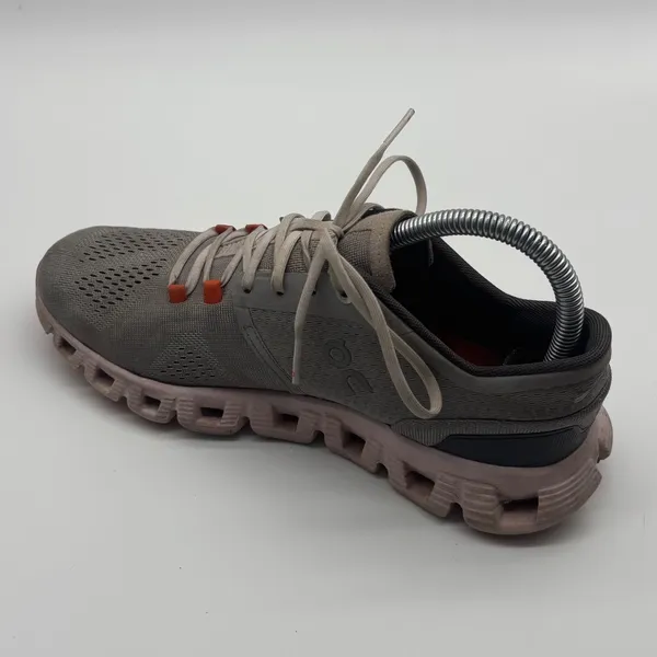 On Cloudstratus Womens Running Shoes Grey Orange Swiss Engineering US 7.5 RIGHT - Image 2