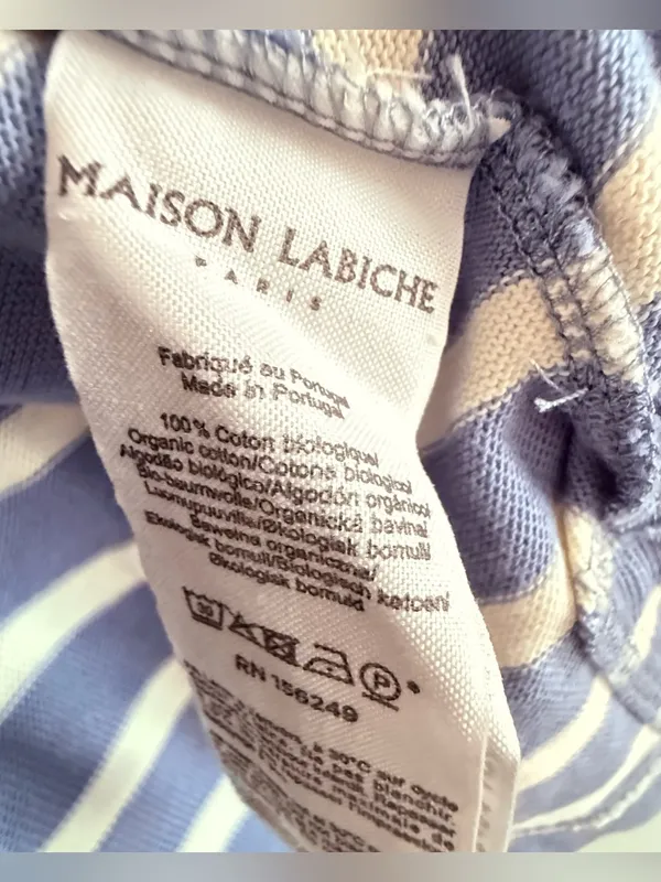 Maison Labiche Paris “Bonjour” Montpar Sailor Long Sleeve Striped Shirt Sweater - Image 5