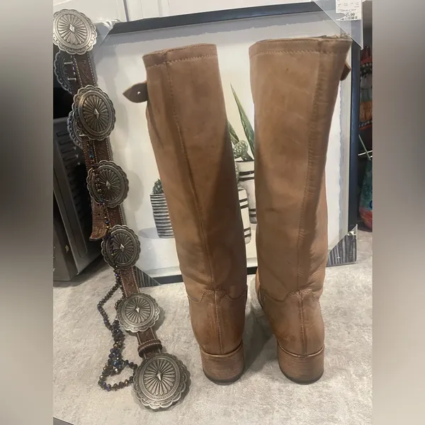 Women's Boots 5.5 High Knee Length Leather by Alberto Fermani - Image 5