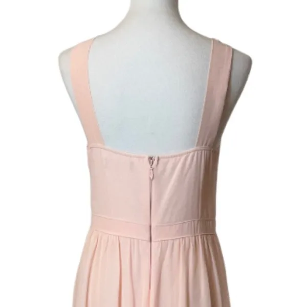 Lulus Peach Pink Halter Maxi Dress Women’s Size Large Chiffon Bridesmaid Formal - Image 10