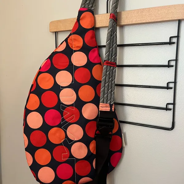 NWOT KAVU One Of‎ A Kind “Got Dots” Rope Sling Bag - Image 2