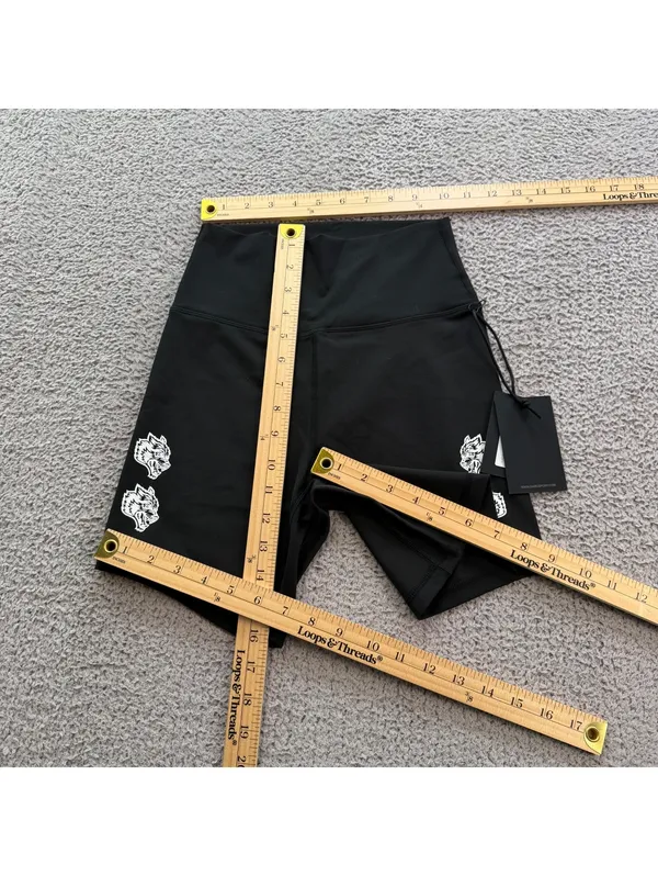 Darc Sport SHE Wolves Club Quad Wolf V2 Energy Shorts Black Women's S 35/500 NWT - Image 3