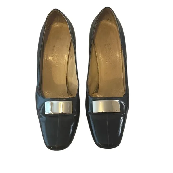 Gucci Tom Ford Era Square Toe‎ Pumps 37.5 - Image 3