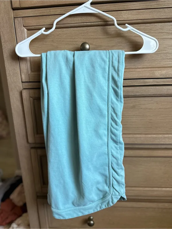 Women Blue Drawstring Sweatpants Size L - Image 2