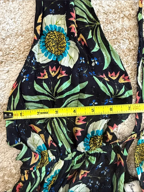 Brenda Quinn x Anthropologie Tropical Floral Resort Wear Halter Maxi Dress - Image 12