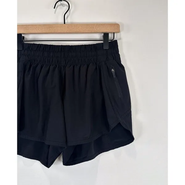 Lululemon Womens Shorts Black Tracker Swift Athletic Stretch Running Size 10 - Image 7