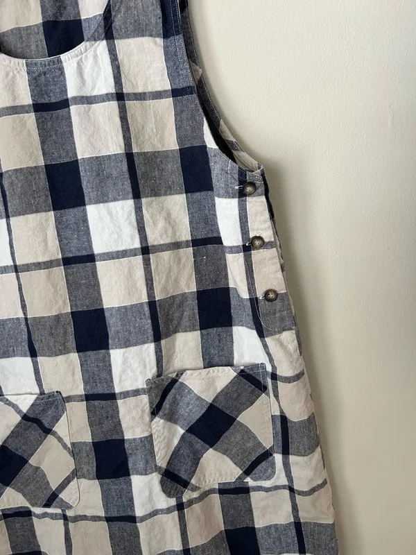 Vintage cottage core bohemian plaid jumper - Image 2
