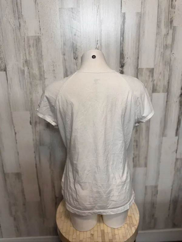 Danskin Now Active V-Neck T-Shirt Womens XXL 2XG 20 White Black Stripe Tee - Image 2