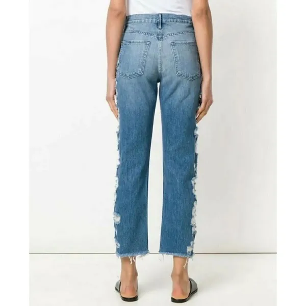 3x1 Higher Ground Jeans Size 25 Blue Denim Button Fly‎ Distressed Alternative - Image 11