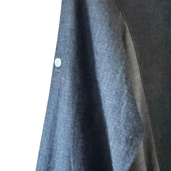 Kuhl Kiley Vintage Indigo Sail Blue Chambray Denim Tie Waist Dress SZ S #1848 - Image 10
