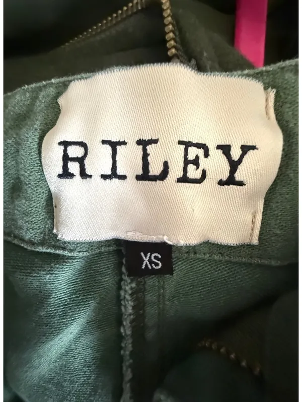 Riley Olive Green Wide Leg Pants with Drawstring Waist XS - Image 3