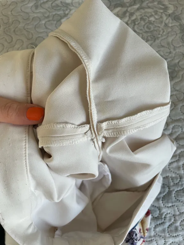 Zara Cream Floral Boot Cut Pants - Image 6