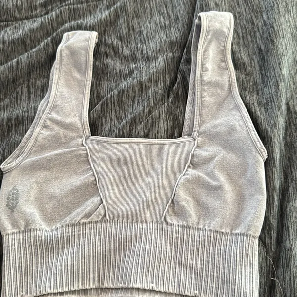 Free People Movement Good Karma Bra in Ice Gray XS/S New - Image 2