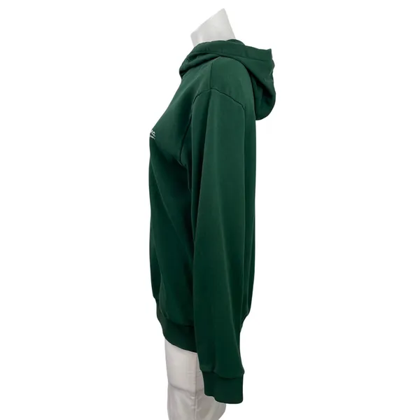 A.P.C Womens Green Long Sleeve Hoodie Hooded Pullover Sweater Sweatshirt Top M - Image 2