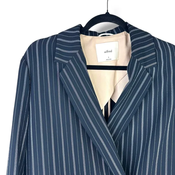 WILFRED x ARITZIA NWOT Cherrelle Pinstripe Double Breasted Blazer Jacket Small - Image 6