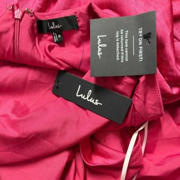LULUS Pink Backless Halter Cutout Maxi Dress Size M - Image 5