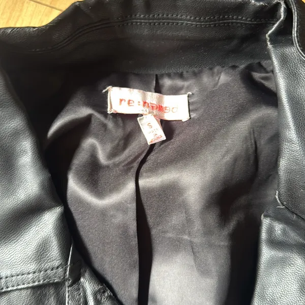 re:named Black Leather Jacket - Image 2