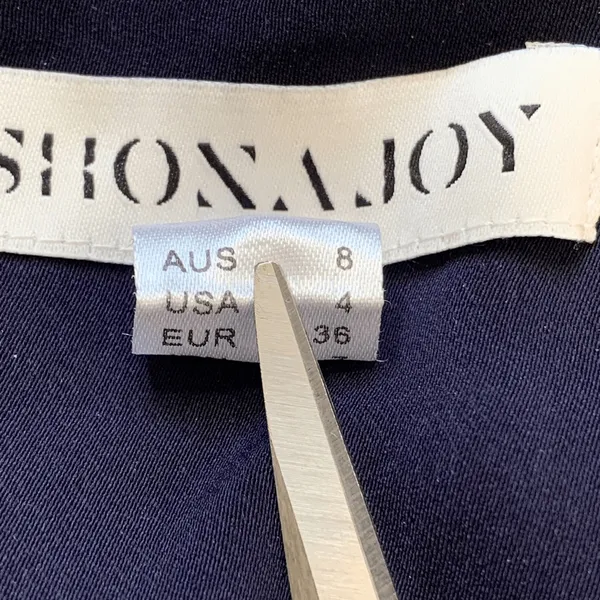 Shona Joy Revolve‎ Knot Draped Halter Dress Navy Blue Maxi 4 Cocktail Formal - Image 10