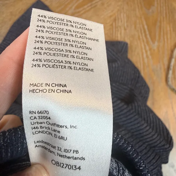 Anthropologie Pilcro‎ Sweater Knit Pants Flared Pull On Indigo Blue Size Small - Image 7