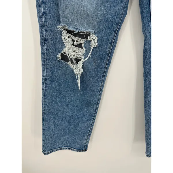 Madewell The Perfect Vintage Straight Jean Denim Distressed Blue‎ Womens Size 29 - Image 3
