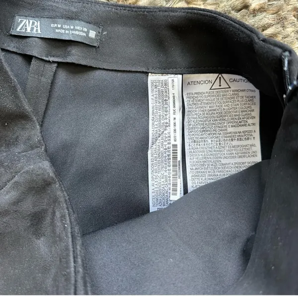 ZARA suede skort in black - Image 8