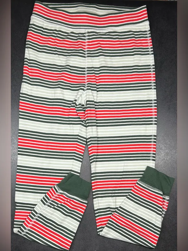 Pact Unisex Size XL Flurry Stripe One For All Holiday Pajama Set - Image 5