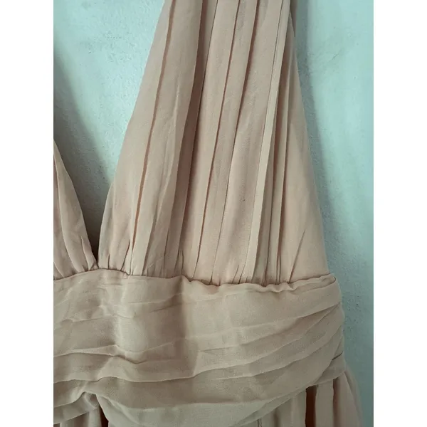 NWD Lulus Heavenly Hues Blush Maxi Dress Size Medium Prom Bridesmaid - Image 7