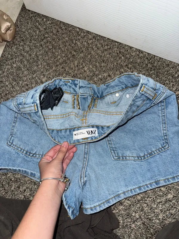ZARA Blue Jean Skirt Mini - Image 5