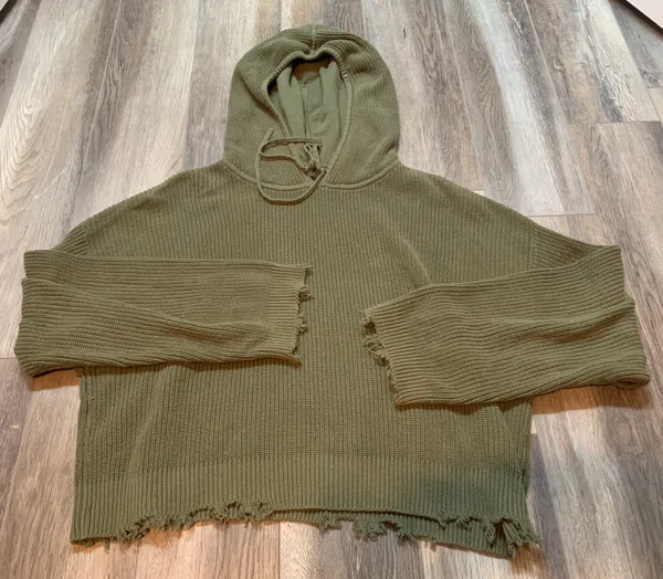 Reformation RtA Marvin Hoodie In Field Green - Image 3