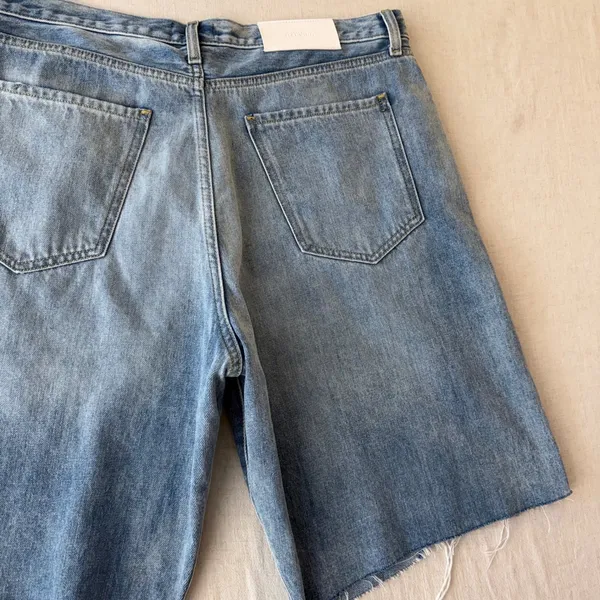 7 For All Mankind Easy James Denim Jorts 32 Y2K Heart Bermuda Shorts - Image 3