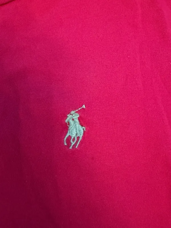 Ralph Lauren Sport T-Shirt Size L Pink Logo - Image 4