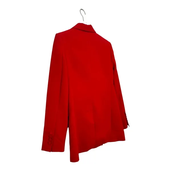 ZARA Red Double Breasted Tailored Blazer Size Small - Image 7